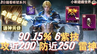 【天堂M】3分鐘看帳號系列 【5萬內專區】: 90.15%、6+2紫、攻近200、防近250、刻印+7紫矛、屠龍1+1、死騎娃1+1、+7力符石、雷神 EP.2319