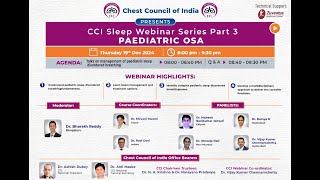 CCI Sleep Webinar Series Part - 3 | PAEDIATRIC OSA