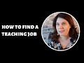 How to find a teaching job in Switzerland