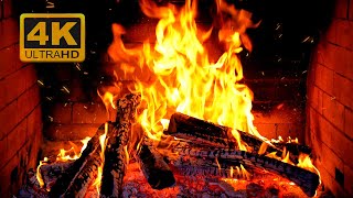 🔥 Fireplace 4K UHD! Fireplace with Crackling Fire Sounds. Fireplace Burning for Home