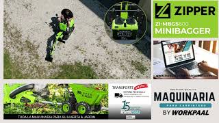 MINIEXCAVADORA CON CREMALLERA ZIPPER ZI-MBGS600 WWW.WORKPAAL.COM