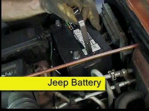 Jeep Battery Replacement Wrangler TJ How To DIY - YouTube