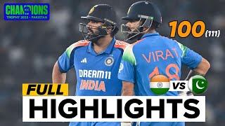 India vs Pakistan 5th ICC Champions Trophy Match Highlights 2025 | IND vs PAK Highlights