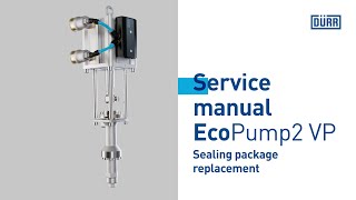 Pneumatically driven vertical piston pump EcoPump2 VP – Service manual