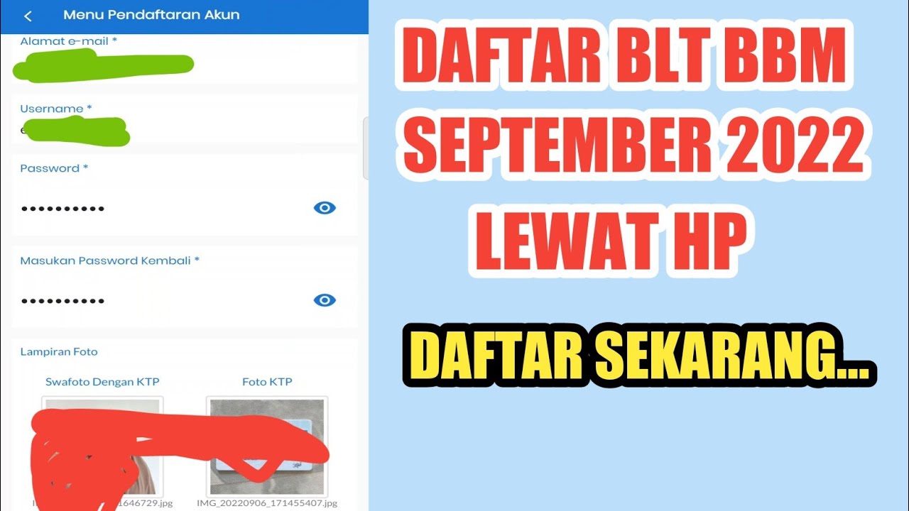 Cara Daftar Bantuan Bansos BLT BBM 600 Ribu September 2022 Lewat Hp ...