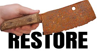 Rusty Knife Restoration- Restoration \u0026 Modification | 4K