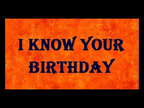 I KNOW YOUR BIRTHDAY | Maths Magic Trick I KNOW YOUR BIRTHDAY | Maths Magic Trick