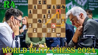 Fabiano Caruana (2796) vs Vasyl Ivanchuk (2651) || World Blitz Chess 2024 - R4