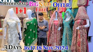 Hyderabad Big Sale Offer 1+1 💥💯👌 || Big Offer Suits 💯💥 New Look Suit and Sarees Best Quality ||