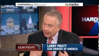 Larry Pratt clashes with Hardball's Chris Matthews over background checks