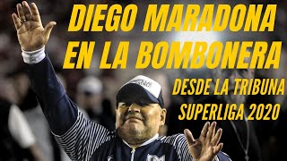 Diego Maradona en La Bombonera! Recibimiento desde la tribuna (2020)