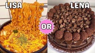 LISA OR LENA || FOOD COMPILATION 🍰 || #lisa #lena #lisaandlena #foodie #trendingvideo