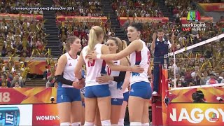 Tijana Boskovic | 2018.10.14 FIVB World Championship | Japan vs Serbia (14-11)