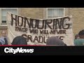 U of T graduation ceremonies begin as encampment protestors hold strong