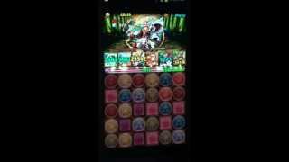 パズドラ　タケミナカタ降臨　地獄級ノーコン　ブリ×バステト　無課金編成　　＋おまけ友情ガチャ 10連