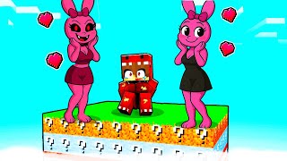 TRAPPED on ONE CHUNK with EVIL PINKI FAMILY!