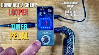 Cheap LOOPER + TUNER Pedal - Lekato Looper - Demo/Review/Tutorial