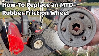 Replacing the Friction Wheel on a Wheeled MTD Snow Blower