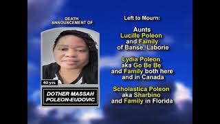 Dother Massah Poleon-Eudovic ~ Long Obituary