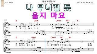 안볼때없을때 황영웅 악보와노래