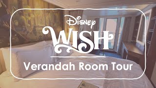 Disney Wish | Verandah Room Tour | Disney Cruise Line