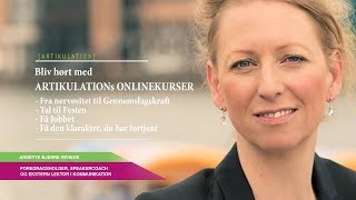 BLIV HØRT med ARTIKULATIONs onlinekurser