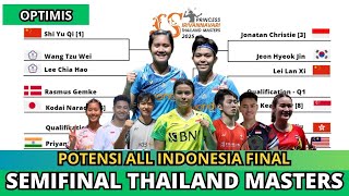 JADWAL SEMIFINAL THAILAND MASTERS 2025 HARI INI~#thailandmaster2025