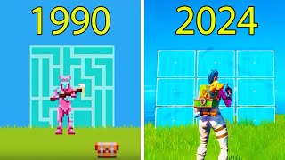 Evolution of Fortnite Battle Royale 1990-2024