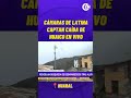 Cámaras de Latina captan huaico en vivo