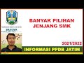 BANYAK PILIHAN SEKOLAH JENJANG SMK - PPDB SMA SMK PROPINSI JAWA TIMUR 2021/2022