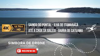 Imagens Aéreas saindo do Pontal da Ilha de Itamaracá até a Croa da Baleia em Barra de Catuama