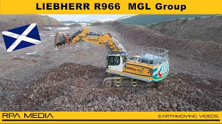 New Liebherr R966 Ripping and Digging stone. #liebherr