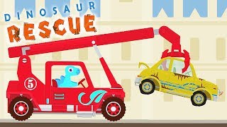 Dinosaur Rescue - 4 Towing Vehicles | Eftsei Gaming