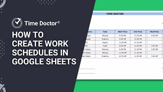 Work schedule sheet Tips and Tricks