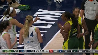 🤐 HEATED Exchange, Napheesa Collier WAVES BYE To WNBA Prez Nneka Ogwumike After Foul In 4th Quarter