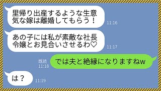 【LINE】気弱な嫁をなめて里帰り出産中に息子にお見合いさせるクズ姑「あの子は社長令嬢と結婚させるの♡」→嫁が大爆笑で承諾した理由が...www