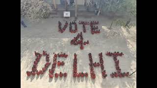 CREATIVE EFFORTS BY OUR SCHOOL STUDENTS TO ALL DELHIHITIES FOR CAST THEIR VOTE ON 5TH FEB 2025