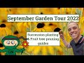 September Garden Tour 2022: Succession planting explained, meadow cut update & fruit tree pruning