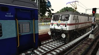 Kozhikode - Thrissur Passenger || Loco Coupling and Departure || Realistic Track Sounds