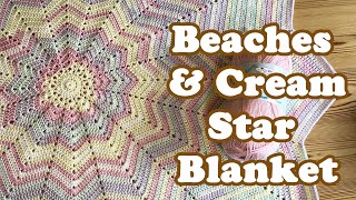 Crochet Inspiration: Beaches \u0026 Cream Star Blanket