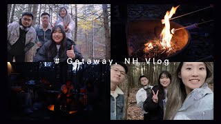 🍁Getaway, NH Vlog｜森林小木屋🛖｜Tanya唐雅