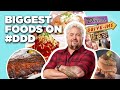 Top 10 BIGGEST Foods in #DDD History with Guy Fieri | Diners, Drive-Ins and Dives | Food Network