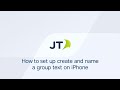 How to create and name a group text on an iPhone