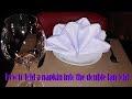 Napkin Folding || The Double Standing Fan II Easy Napkin Folding Tutorial #10