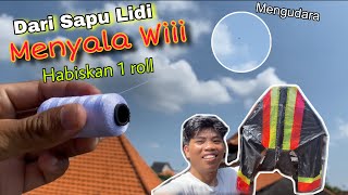 Menyala wi🔥 Buat dan Tes Terbang Layangan Cotek Mini dari Lidi 2024