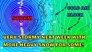 Very Stormy Next Week with More Heavy Snow for some! 4th December 2021