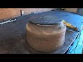 Building a vise stand with dumptruck brake drum