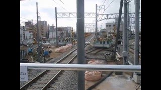 名鉄知立駅5番線（仮線）特急岐阜行き到着