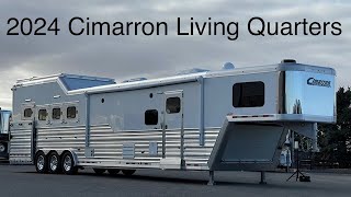 2024 Cimarron Norstar 4 Horse Living Quarters Gooseneck With Air Ride