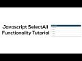 html css javascript - SelectAll checkbox jquery Tutorial